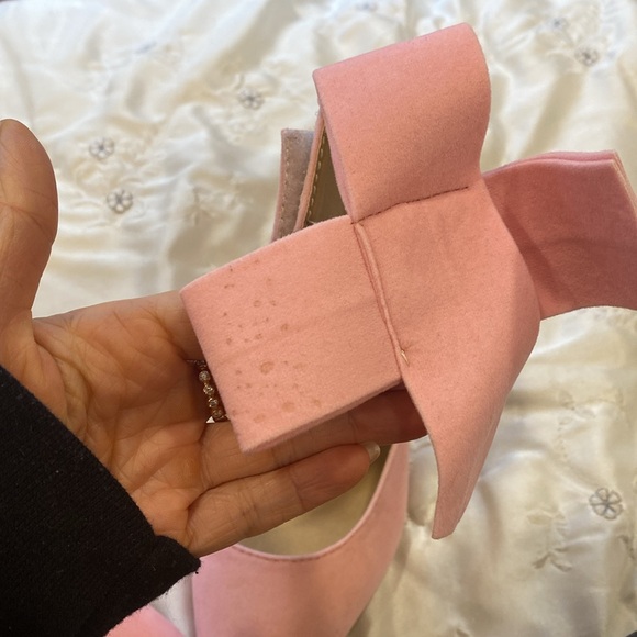 Bow Tie Pink High Heels - Picture 14 of 15